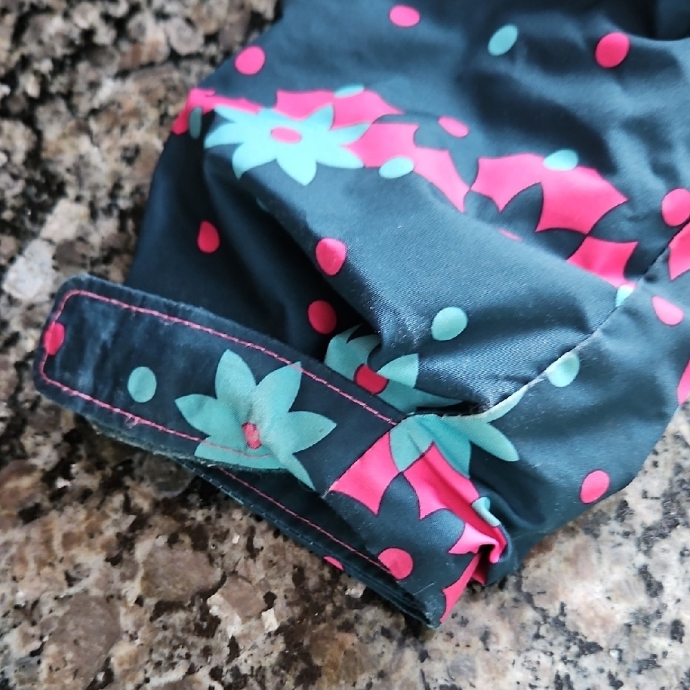 Columbia Kids Pink and Blue Floral Puffer Jacket - Picture 2 of 6